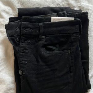 X-long hi rise black flares